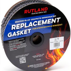 Rope Grapho Glas Gasket Spool 25ft x 1in by Rutland Products Graphite-0